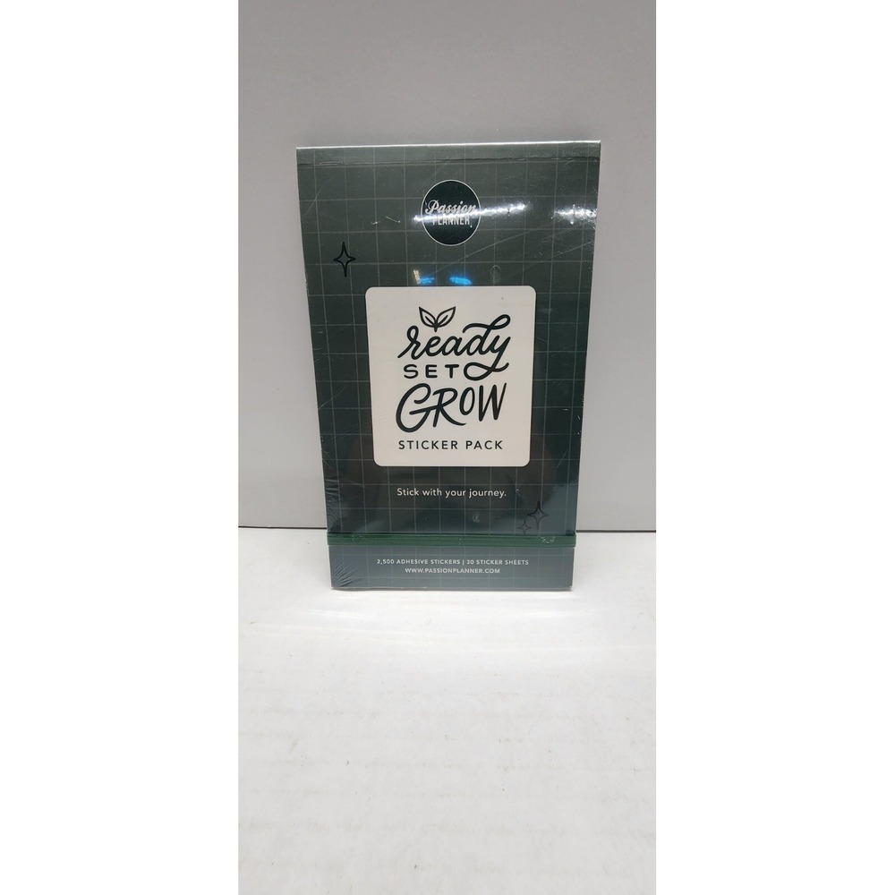 Passion Planner READY SET GROW Sticker Book, Appx 2500‎ Stickers, 30 Sheets